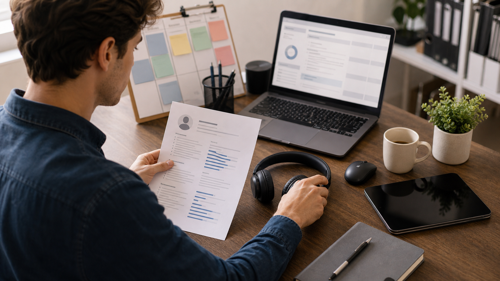 Resume digital skills section organized by tools, level, and work context